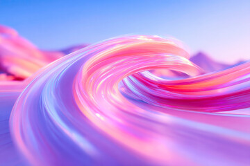 A captivating abstract design featuring dynamic flowing lines and a beautiful blend of vibrant colors