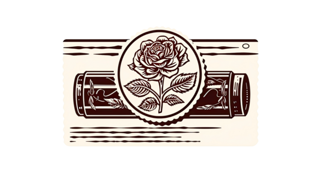 Title: Vector stemple sample design isolated on white background