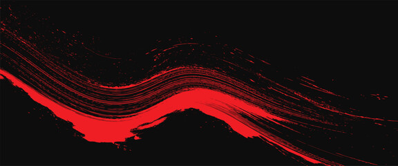 grunge paint element, grunge texture overlay background. Monochrome grunge texture. Vector brush Stroke, Red Brush strokes, Red textured paint scratches, Gross Grain.eps10