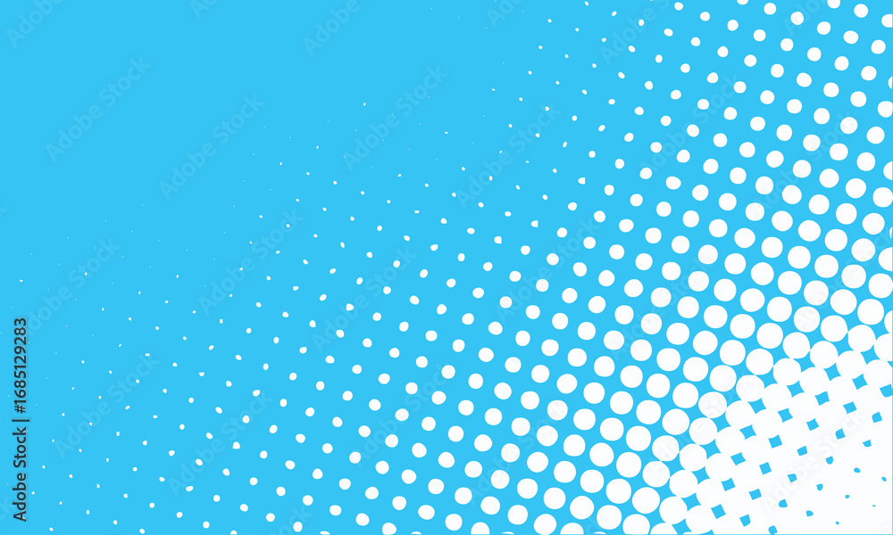 Poster abstract modern white and blue halftone pattern background with dotted texture background