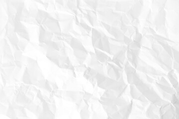 Obraz premium Textured White Crumpled Paper Background for Design Use