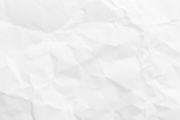 Crumpled White Paper Texture for Background or Design Use
