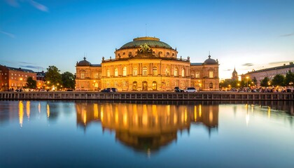 Fototapeta premium Royal Danish Theatre at Dusk