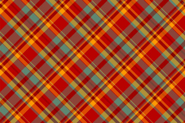 Warm, inviting tartan pattern with red, orange, brown and blue. Traditional design perfect for textiles, backgrounds, and seasonal projects. Adds cozy, rustic charm.