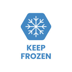 Frozen Food Product Refrigeration Label