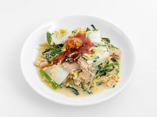 Delicious Asian Stir-Fry with Fresh Vegetables and Spicy Sauce