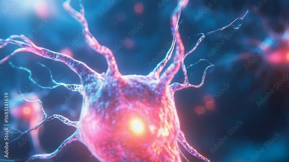 Poster neuron transmitting signals in the nervous system