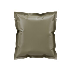 Obraz premium Photo of sealed mre meal, readytoeat pouch, isolated on transparent background