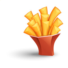 vector illustration of French fries