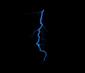 A dynamic lightning bolt strikes diagonally across a dark background, illuminating the void with...