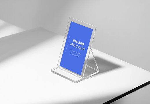 Vertical ID Card Mockup