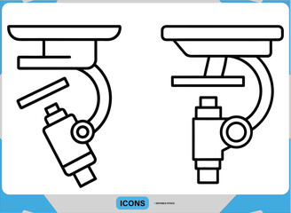 Microscope Vector Design for Scientific Research and Labs, Laboratory Vector Illustration for Research 