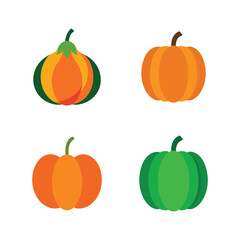 Halloween or thanksgiving pumpkin icon vector illustration.