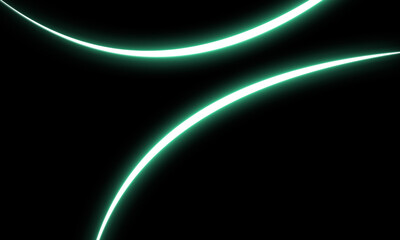 Abstract light trails on a black background create a modern and dynamic effect