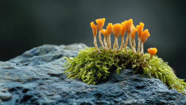 Moss-covered rock