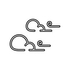 windy icon vector design template elegant style