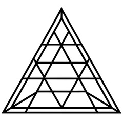 Clean Geometric Line Art Mesh Design