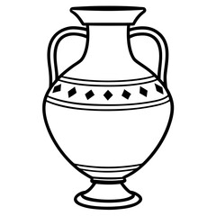 Clean Linear Pottery Vector