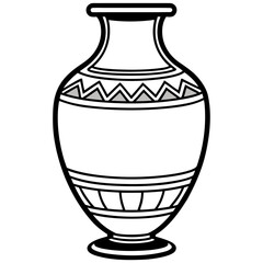 Clean Linear Pottery Vector