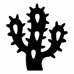 Desert Cactus Silhouette