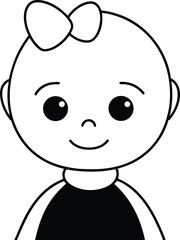 cute baby silhouette