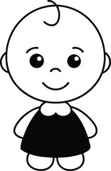 cute baby silhouette