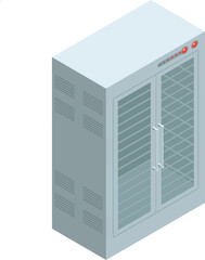 vector illustration of cabinet