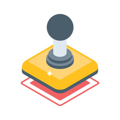 An isometric style icon of courtroom rubber stamp