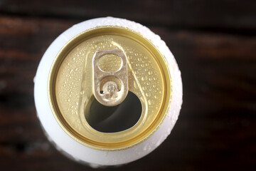 Beer cans ready for recycling