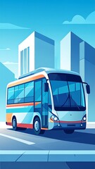 City bus on a street
