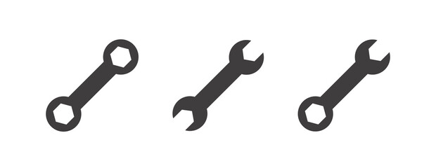 set of color tools and Instrument line icon, service sign icon Construction tool like screwdriver, saw, hammer, axe, ruler, wrench, vector abstract silhouette geometric engineering and Manufacturing 