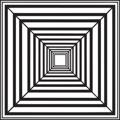 Abstract Optical Illusion Concentric Squares