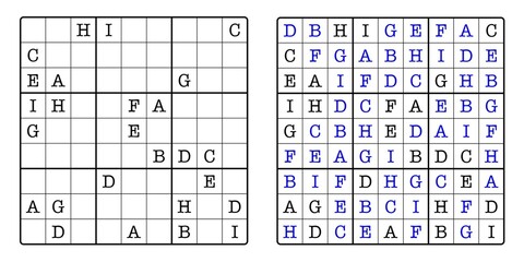  Sudoku Game Board and Answer Key