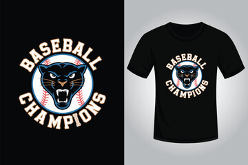 Fototapeta premium Baseball T Shirt Design