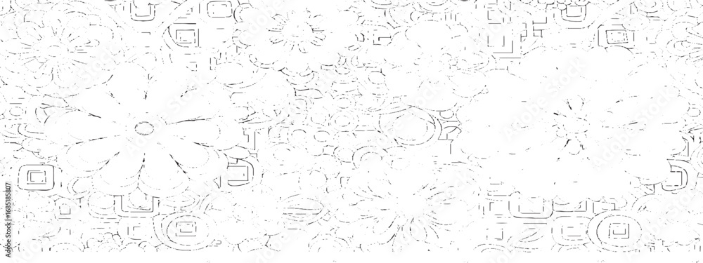 Poster abstract scribble pattern.
