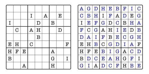  Sudoku Game Board and Answer Key