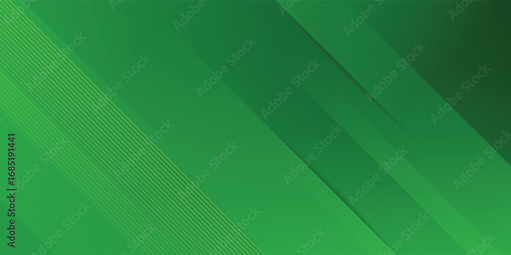Wall mural abstract green sporty background template vector with shiny lines and lights. green background with 