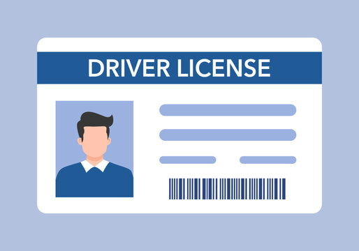 Car driver license flat design concept. Illustration for websites, landing pages, mobile applications, posters and banners. Trendy flat vector illustration