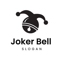 Joker Bell Logo Design with Jester Hat for Casino, Entertainment, and Gaming Branding