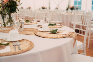 Hochzeitsdekoration Tische