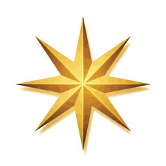 Obraz premium Golden star icon vector