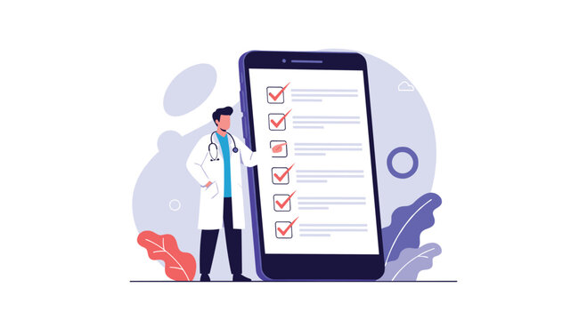Digital healthcare checklist app for patient medical records management