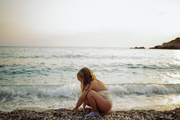 young woman on the beach