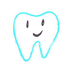 Children's icon with wax crayons and pastels