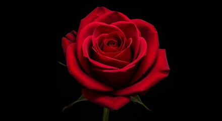 Fototapeta premium Single red rose close up