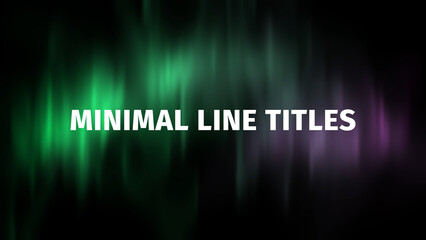 Elegant Minimal Line Titles_Vol.03