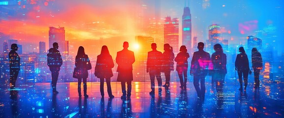 ビジネスマンのシルエット
