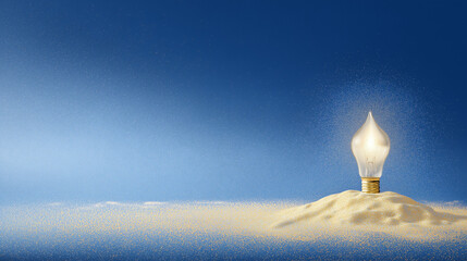 light bulb in the sky