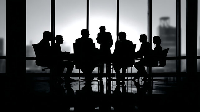 A business meeting in progress discussing the profitability of the company (1)