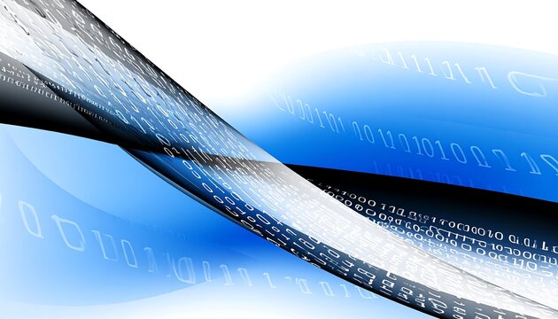 Abstract digital wave background